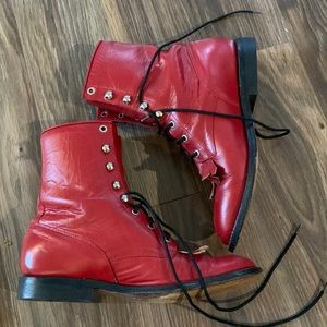 Vintage lace up boots
